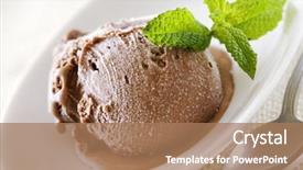  Presentation with lighting - Slide deck having delicious italian fresh ice background and a coral colored foreground