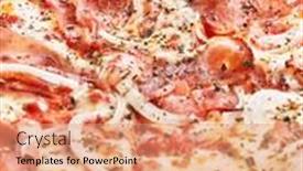  Presentation with onion - Presentation theme with delicious-jam-and-onion-italian background and a coral colored foreground