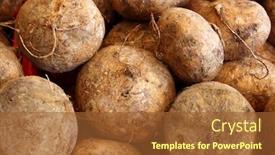  Presentation with mexican food - Presentation theme featuring delicious-jicama-yam-bean-mexican background and a red colored foreground