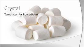  Presentation with background - Colorful presentation design enhanced with delicious-marshmallows-isolated backdrop and a white colored foreground