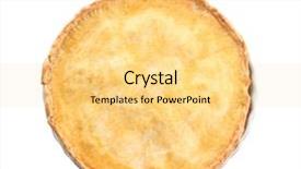  Presentation with banoffee pie cake on white - Theme featuring delicious meat pie in cake background and a yellow colored foreground