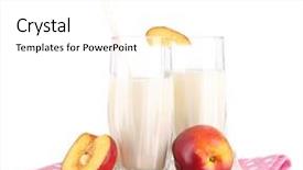  Presentation with white milk - Slide set with kozuri a high res 3d rendered background background and a lemonade colored foreground.