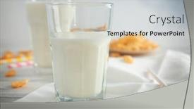  Presentation with milkshake - Colorful presentation enhanced with delicious-milkshake-in-glass backdrop and a light gray colored foreground