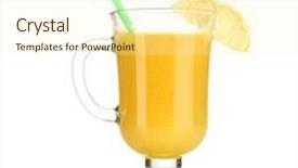  Presentation with juice - Slide deck with delicious-multifruit-juice-isolated background and a cream colored foreground