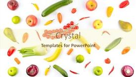  Presentation with pattern - Slide set enhanced with delicious-pattern-of-vegetables background and a cream colored foreground