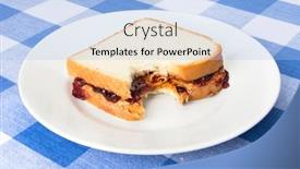  Presentation with peanut butter - PPT layouts having delicious-peanut-butter-and-jelly background and a light blue colored foreground