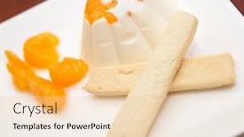  Presentation with pudding - Cool new slides with delicious-pudding-with-orange backdrop and a  colored foreground