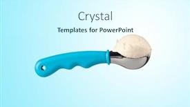  Presentation with ice blue - PPT layouts with delicious-scoop-of-ice-cream background and a cool aqua colored foreground