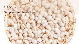  Presentation with rice cake - PPT layouts consisting of delicious-single-rice-cake-over background and a lemonade colored foreground