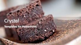  Presentation with chocolate - Amazing presentation having plate of delicious sliced chocolate backdrop and a tawny brown colored foreground