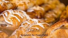  Presentation with cookies - Audience pleasing presentation theme consisting of delicious-sweet-cookies-in-bergamo backdrop and a gold colored foreground