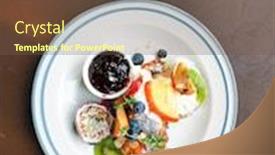  Presentation with vitamin - Colorful PPT layouts enhanced with delicious-sweets-french-toasts backdrop and a tawny brown colored foreground