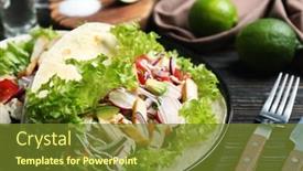  Presentation with taco - Cool new PPT layouts with delicious taco with tequila lime chicken on plate backdrop and a tawny brown colored foreground