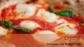  Presentation with mozzarella cheese - PPT layouts enhanced with delicious-tasty-traditional-italian-margaret background and a red colored foreground
