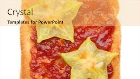  Presentation with coconut jam - Slide deck consisting of delicious-toast-with-jam background and a yellow colored foreground