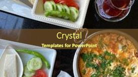  Presentation with turkish - Theme with delicious-traditional-turkish-breakfast background and a tawny brown colored foreground