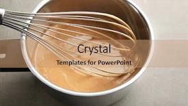  Presentation with art white gray grey - PPT layouts consisting of delicious turkey gravy in saucepan background and a coral colored foreground