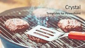  Presentation with veggie - Colorful slide set enhanced with the grill for veggie backdrop and a lemonade colored foreground