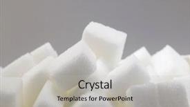  Presentation with sugar cubes - Audience pleasing theme consisting of delicious white lumps of cubes backdrop and a light gray colored foreground