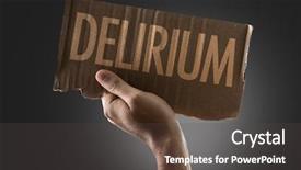  Presentation with medical delirium - Slides enhanced with delirium background and a dark gray colored foreground