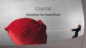  Presentation with deliver - PPT theme having deliver christmas gifts for you background and a light gray colored foreground