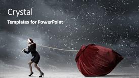  Presentation with deliver - Theme enhanced with deliver christmas gifts for you background and a dark gray colored foreground