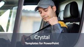  Presentation with safety - Slides enhanced with deliverer putting on the safety background and a ocean colored foreground