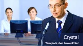  Presentation with successful - Cool new presentation theme with delivers oneself of a speech backdrop and a navy blue colored foreground