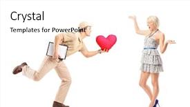  Presentation with delivery boy - Colorful theme enhanced with delivery boy in a rush backdrop and a white colored foreground