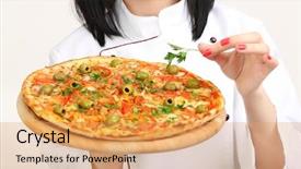  Presentation with pink and white roses shabby chic country - Amazing slide set having floral - fog in spring backdrop and a light blue colored foreground.