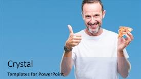  Presentation with hypertension at the productive age - PPT layouts enhanced with delivery excellence - middle age hoary senior man background and a light blue colored foreground