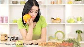  Presentation with keto ketogenic diet nutrition - Amazing presentation theme having delivery excellence - pretty girl selects pizza backdrop and a lemonade colored foreground