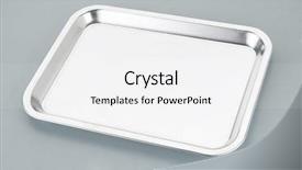  Presentation with excellence - PPT layouts having delivery excellence - silver serving tray background and a  colored foreground