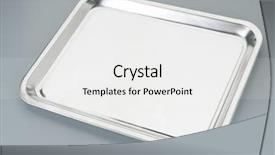  Presentation with excellence - Audience pleasing slide deck consisting of delivery excellence - silver serving tray backdrop and a  colored foreground