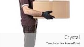  Presentation with covid coronavirus - Audience pleasing slides consisting of delivery-man-with-mask backdrop and a white colored foreground