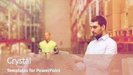  Presentation with export - Slides having delivery online - wholesale logistic business export background and a coral colored foreground