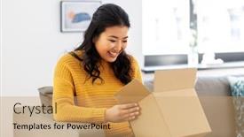  Presentation with shipping - Cool new theme with delivery-shipping-and-people-concept backdrop and a coral colored foreground