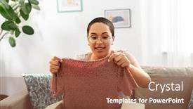  Presentation with shipping - Cool new presentation with delivery-shipping-and-people-concept backdrop and a tawny brown colored foreground