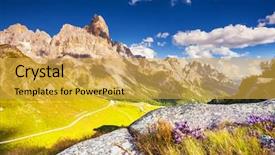  Presentation with south america world women - Presentation design consisting of della pala with passo roll background and a yellow colored foreground