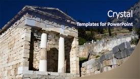  Presentation with history - Presentation enhanced with delphi greece background and a  colored foreground