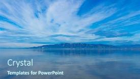  Presentation with spain - Slide deck with delta-del-ebro-catalonia background and a ocean colored foreground