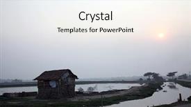  Presentation with india ganges - Amazing PPT layouts having delta in sundarbans west bengal backdrop and a sky blue colored foreground