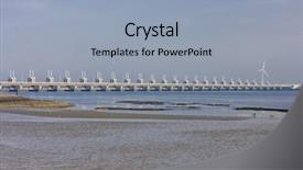  Presentation with danube delta - PPT theme with delta zeeland netherlands background and a light blue colored foreground