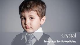  Presentation with delusion - Presentation theme consisting of delusions - delusion little businessman brown-haired boy background and a  colored foreground