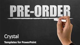  Presentation with order - Slide deck consisting of demand product - pre-order background and a dark gray colored foreground