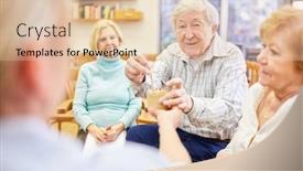  Presentation with occupational therapy - Slide deck featuring demente-seniors-and-therapist background and a lemonade colored foreground