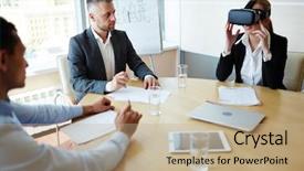  Presentation with testing - Theme consisting of demo - testing innovation background and a  colored foreground