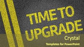  Presentation with time - Presentation design having demo - time to upgrade written background and a tawny brown colored foreground