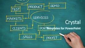  Presentation with business plan - PPT layouts featuring demo product - hand holding a chalk background and a  colored foreground