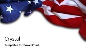  Presentation with 3d figure american flag - Amazing presentation design having democrat - closeup of american flag backdrop and a white colored foreground